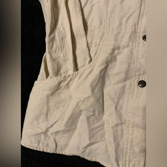 Vintage Compagnie Internationale EXPRESS Women’s Khaki S Full Button Blazer NWOT - Picture 4 of 13